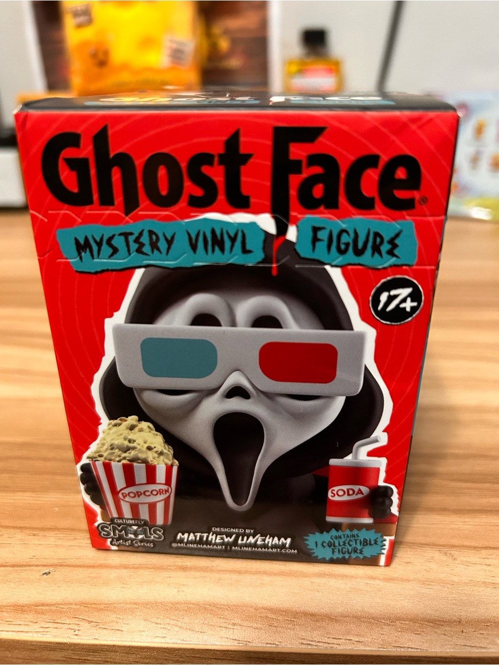 Ghost Face Mystery Vinyl Figure - Black, White, Red & Teal